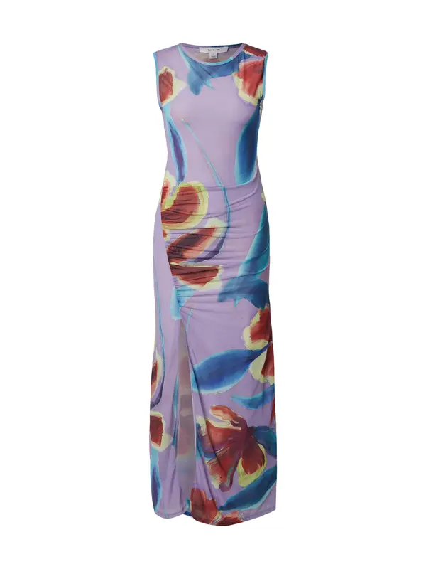 TOPSHOP TOPSHOP Haljina  azur / kivi zelena / sivkasto ljubičasta (mauve) / tamno crvena