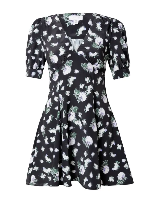 TOPSHOP TOPSHOP Haljina 'Bella'  zelena / ljubičasta / crna / bijela
