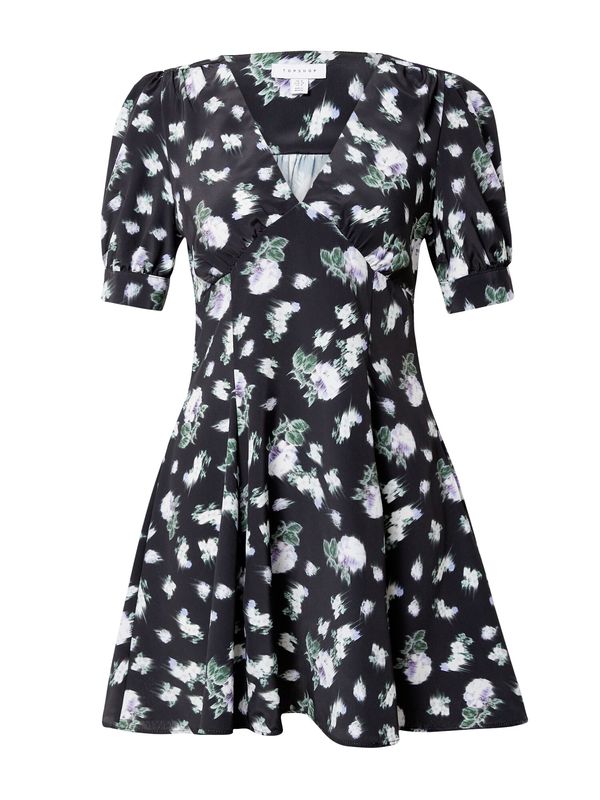 TOPSHOP TOPSHOP Haljina 'Bella'  zelena / ljubičasta / crna / bijela