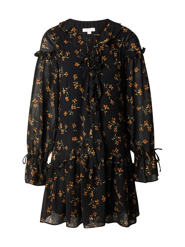 TOPSHOP TOPSHOP Haljina 'Poet'  žuta / maslinasta / narančasta / crna