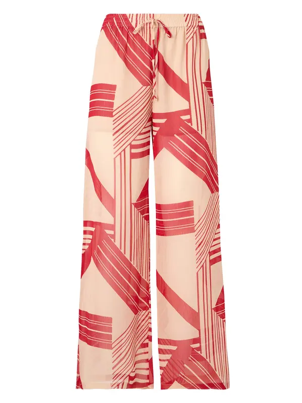 TOPSHOP TOPSHOP Hlače 'NOEL'  bež / hrđavo smeđa