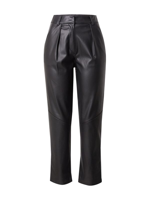 TOPSHOP TOPSHOP Hlače s naborima  crna