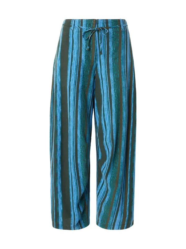 TOPSHOP TOPSHOP Hlače 'SALLIE'  nebesko plava / petrol / crna