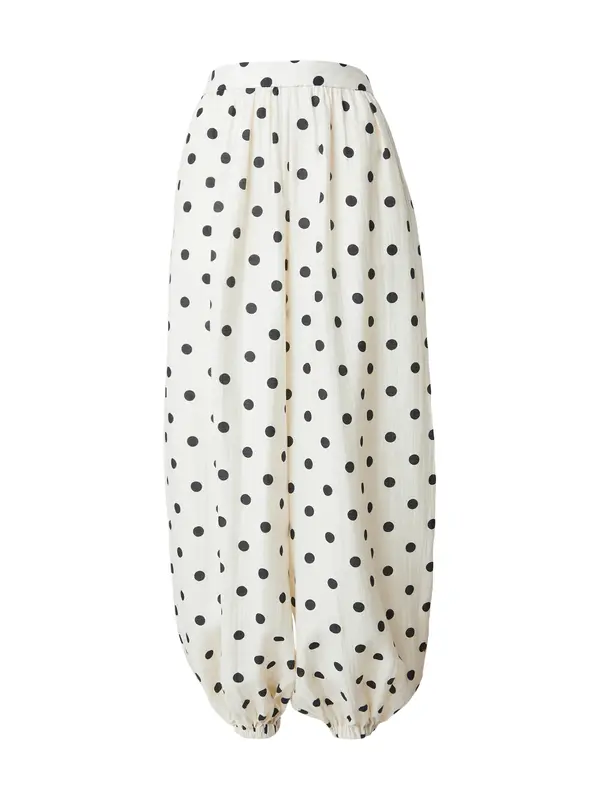 TOPSHOP TOPSHOP Hlače 'TSLINEA'  crna / bijela