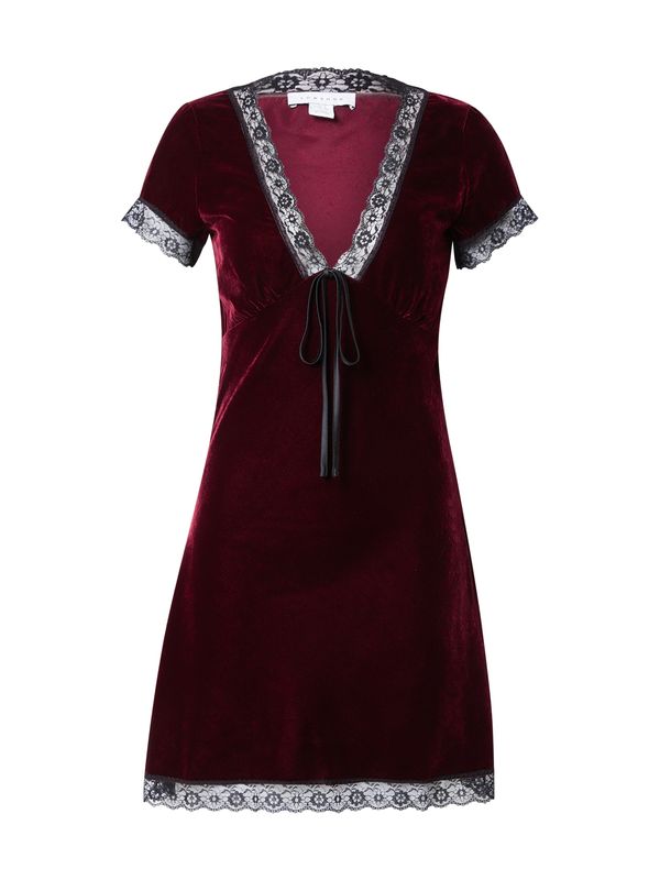 TOPSHOP TOPSHOP Koktel haljina  bordo / crna
