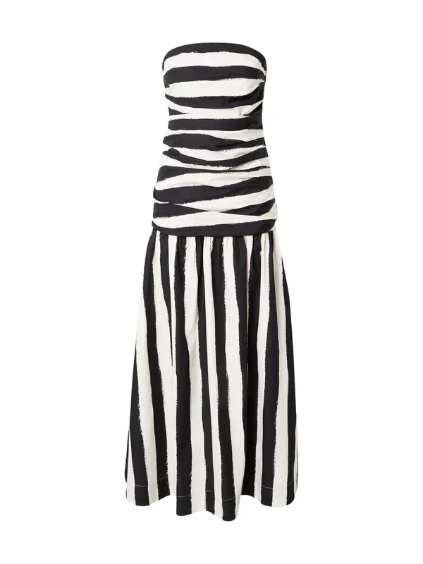 TOPSHOP TOPSHOP Koktel haljina 'LISA'  crna / bijela