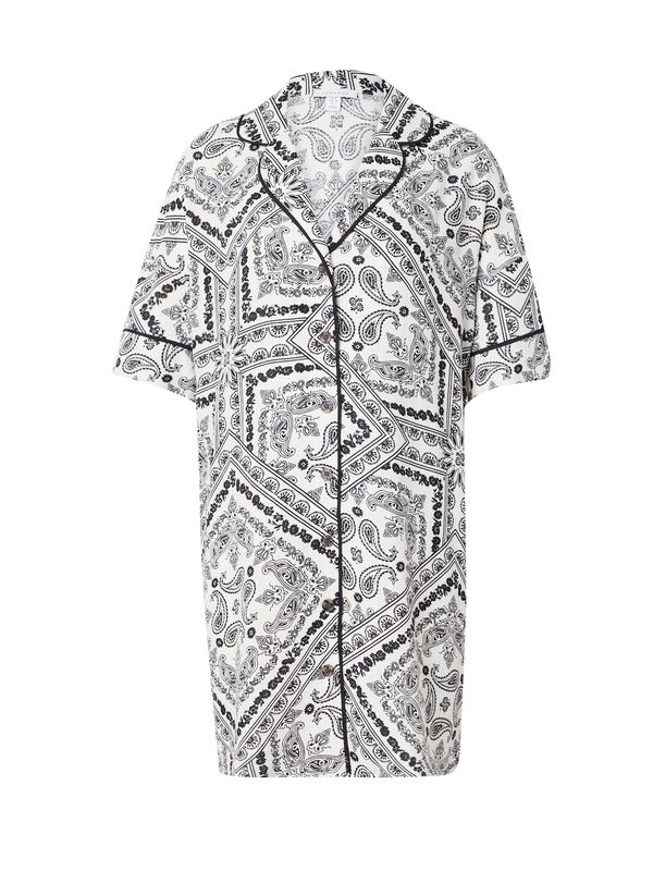 TOPSHOP TOPSHOP Košulja haljina  crna / bijela