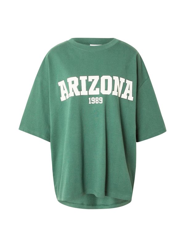 TOPSHOP TOPSHOP Majica 'Arizona'  tamno zelena / crna / bijela