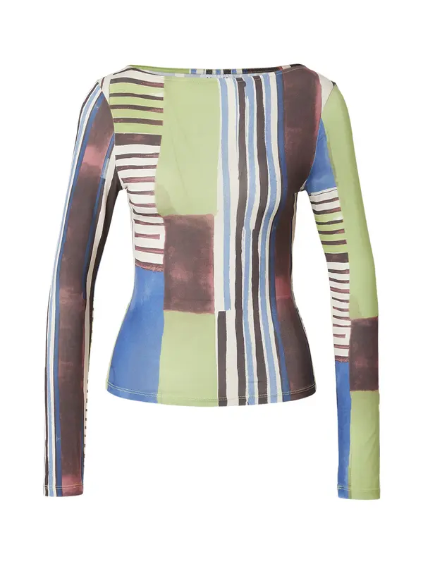 TOPSHOP TOPSHOP Majica 'CAROLINE'  svijetloplava / zelena / bordo / bijela