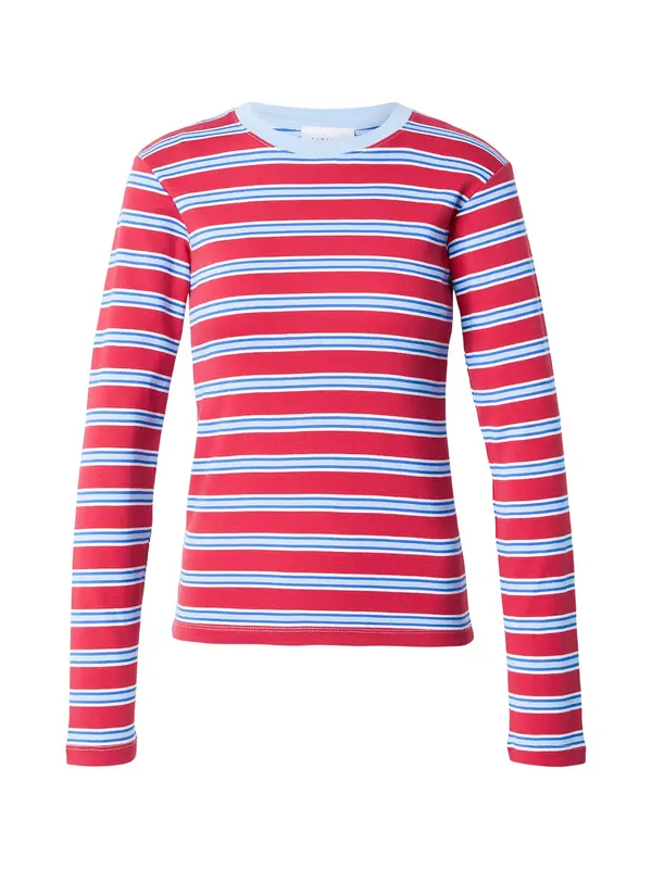 TOPSHOP TOPSHOP Majica 'JAVA'  plava / svijetloplava / crvena / bijela