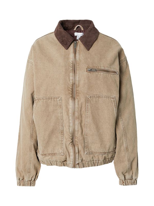 TOPSHOP TOPSHOP Prijelazna jakna  smeđa / svijetlosmeđa