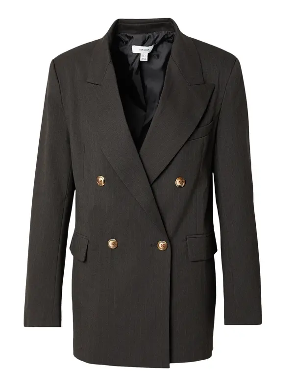 TOPSHOP TOPSHOP Sako 'BABETTE'  čokolada / antracit siva