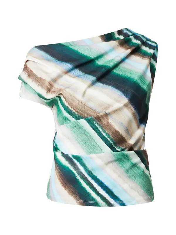 TOPSHOP TOPSHOP Top 'JULINA'  boja pijeska / mornarsko plava / smeđa / smaragdno zelena