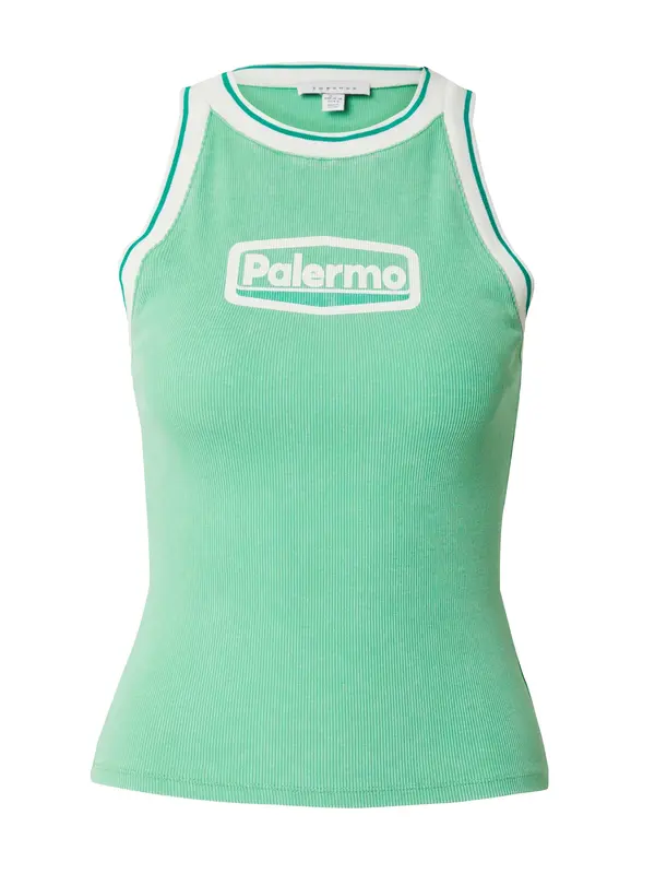 TOPSHOP TOPSHOP Top 'Palermo'  žad / svijetlozelena / bijela