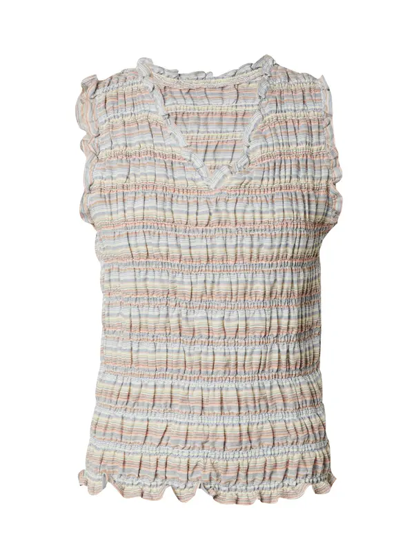 TOPSHOP TOPSHOP Top  pastelno plava / pastelno žuta / svijetlosiva / pastelno narančasta