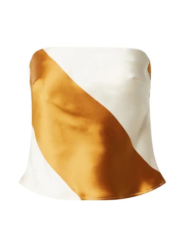 TOPSHOP TOPSHOP Top  smeđa / prljavo bijela