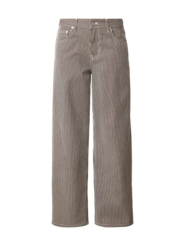TOPSHOP TOPSHOP Traperice 'CINCH'  tamno smeđa / bijela