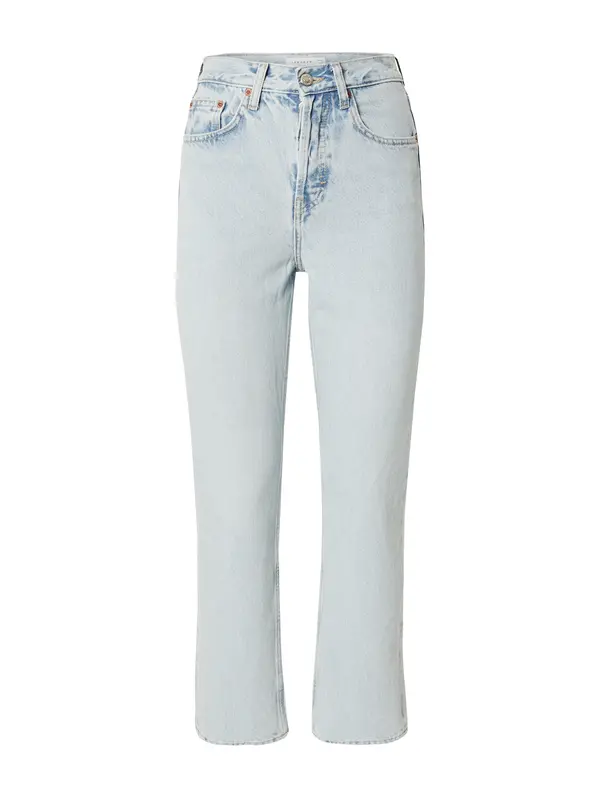 TOPSHOP TOPSHOP Traperice 'Editor'  plavi traper / višnja