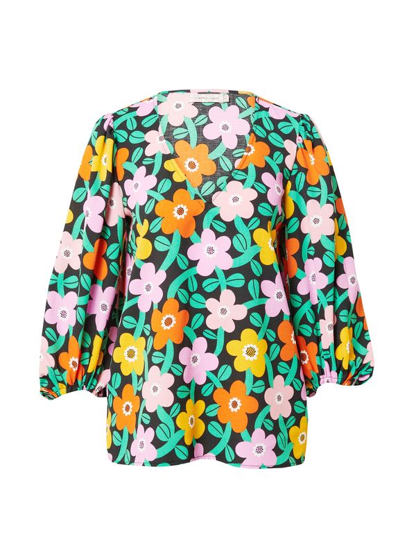 Traffic People Traffic People Bluza 'Mollie'  zelena / tamno narančasta / roza / crna