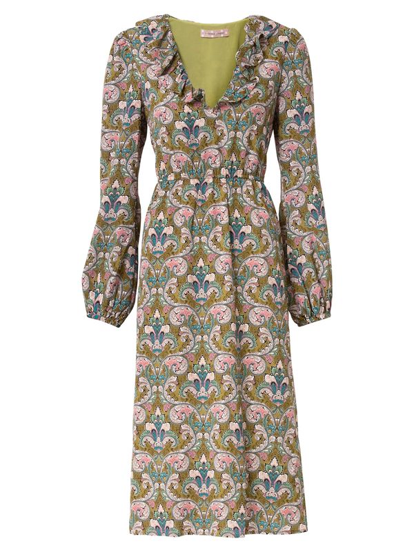 Traffic People Traffic People Haljina 'Cinch'  maslinasta / petrol / roza / bijela