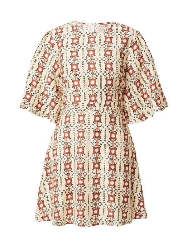 Traffic People Traffic People Haljina 'Misty'  boja pijeska / kestenjasto smeđa / žuta / crna