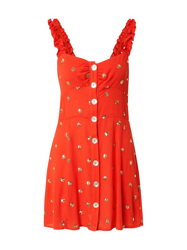 Traffic People Traffic People Košulja haljina 'Trance'  zlatna / crvena