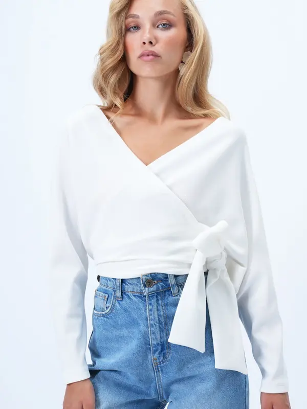 Trend Alaçatı Stili Trend Alaçatı Stili Bluza  bijela