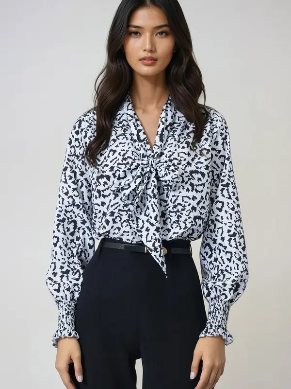 Trend Alaçatı Stili Trend Alaçatı Stili Bluza  crna / bijela