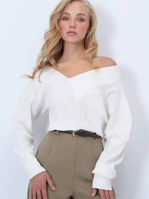 Trend Alaçatı Stili Trend Alaçatı Stili Majica  bijela