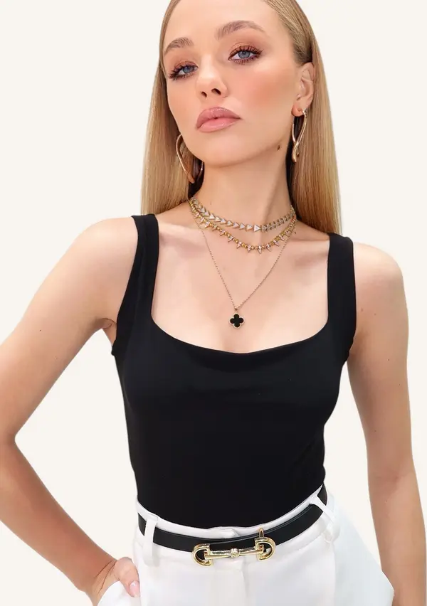Trend Alaçatı Stili Trend Alaçatı Stili Top  crna
