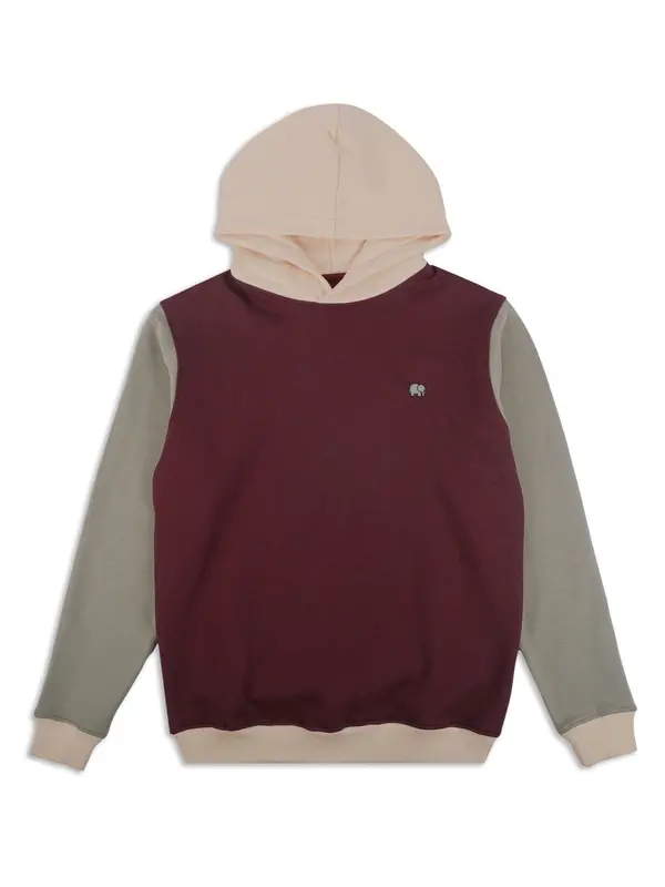 Trendsplant Trendsplant Sweater majica  boja pijeska / žad / bordo
