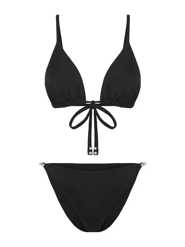 Trendyol Trendyol Bikini  crna / biserno bijela