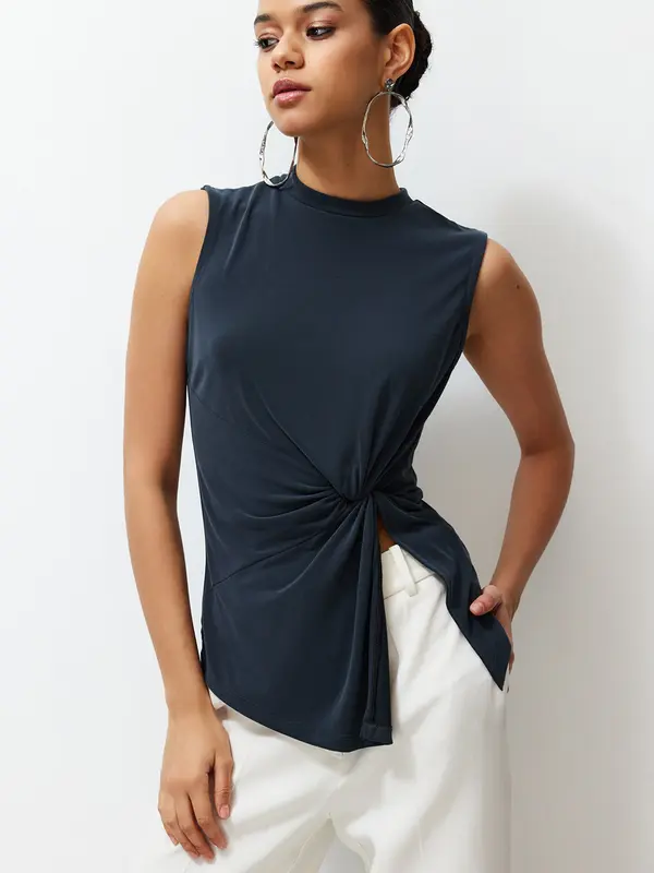 Trendyol Trendyol Bluza  antracit siva