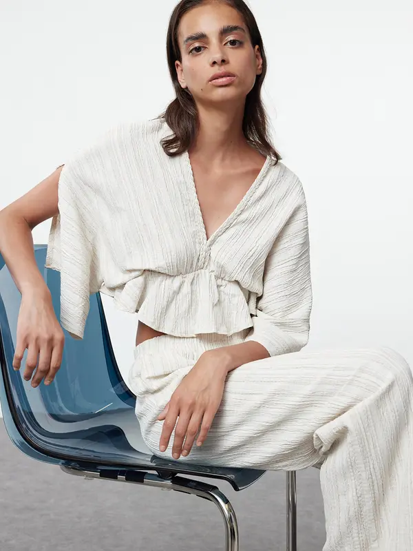 Trendyol Trendyol Bluza  ecru/prljavo bijela