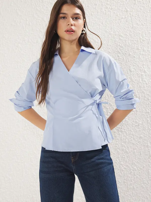 Trendyol Trendyol Bluza  golublje plava