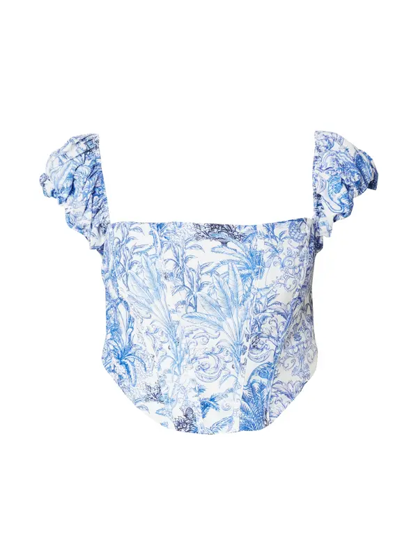 Trendyol Trendyol Bluza  plava / crna / bijela