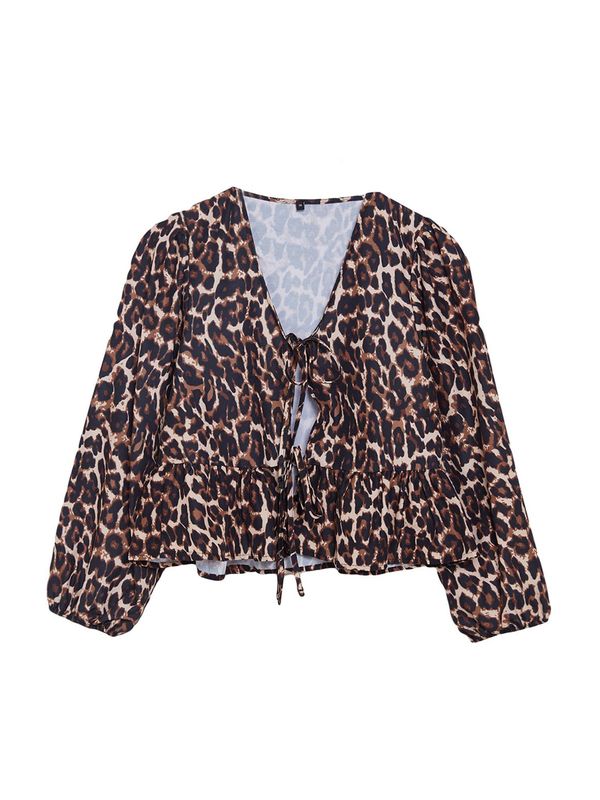 Trendyol Trendyol Bluza  svijetlobež / brokat / crna