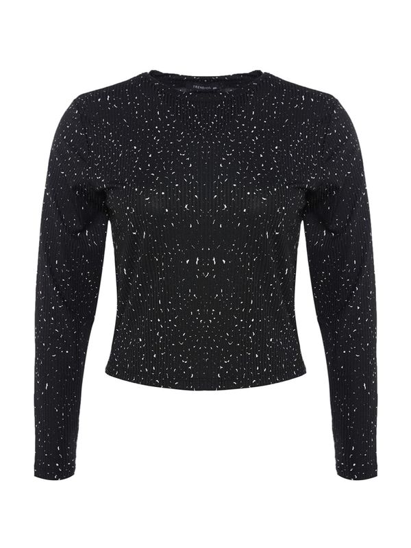 Trendyol Curve Trendyol Curve Bluza  crna / prljavo bijela