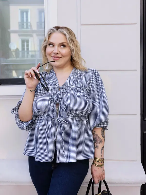 Trendyol Curve Trendyol Curve Bluza  mornarsko plava / bijela