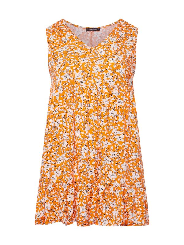 Trendyol Curve Trendyol Curve Haljina  narančasta / crna / bijela