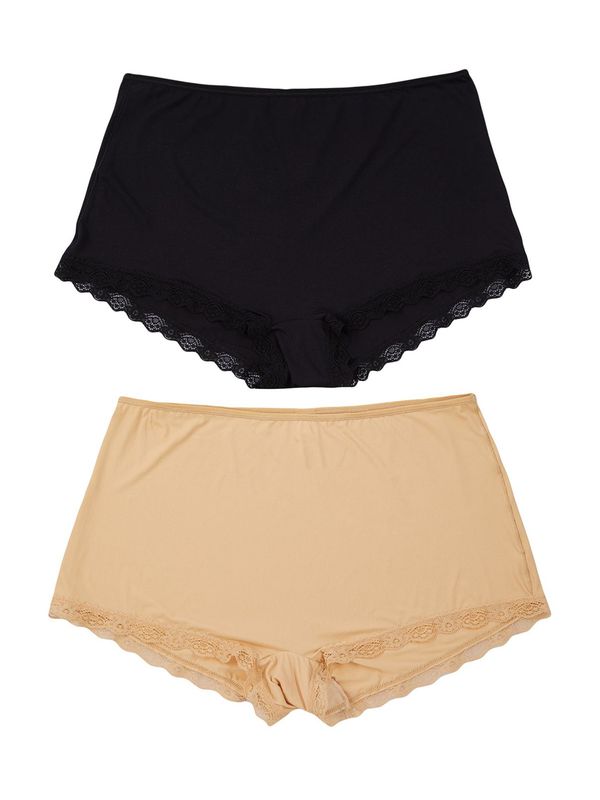 Trendyol Curve Trendyol Curve Hipster gaćice  pijesak / crna