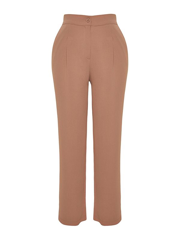 Trendyol Curve Trendyol Curve Hlače s naborima  moka smeđa