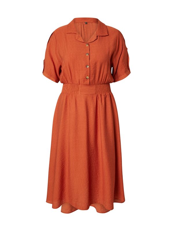 Trendyol Curve Trendyol Curve Košulja haljina  tamno narančasta