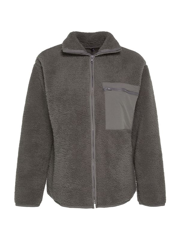 Trendyol Trendyol Flis jakna  tamo siva