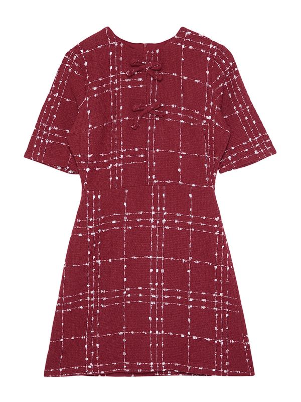 Trendyol Trendyol Haljina  burgund / bijela