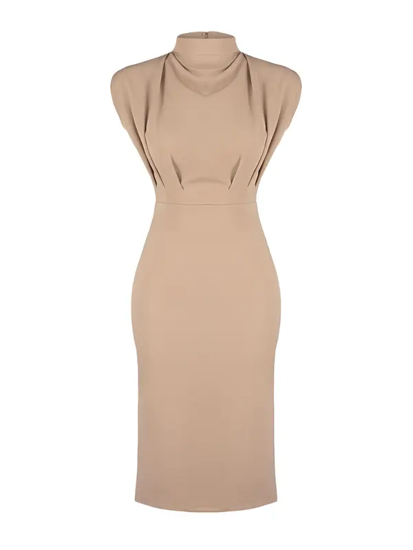Trendyol Trendyol Haljina za ured  boja devine dlake (camel)