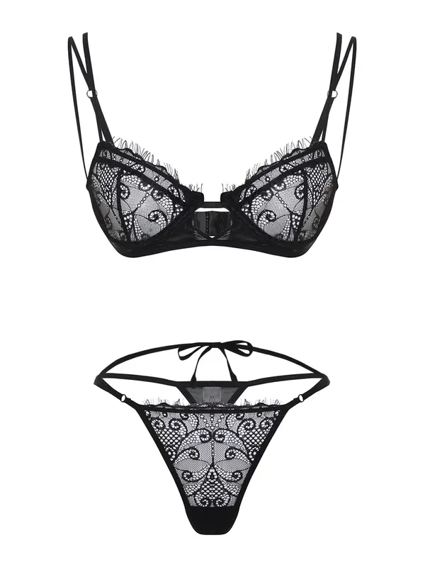 Trendyol Trendyol Kompleti donjeg rublja  crna