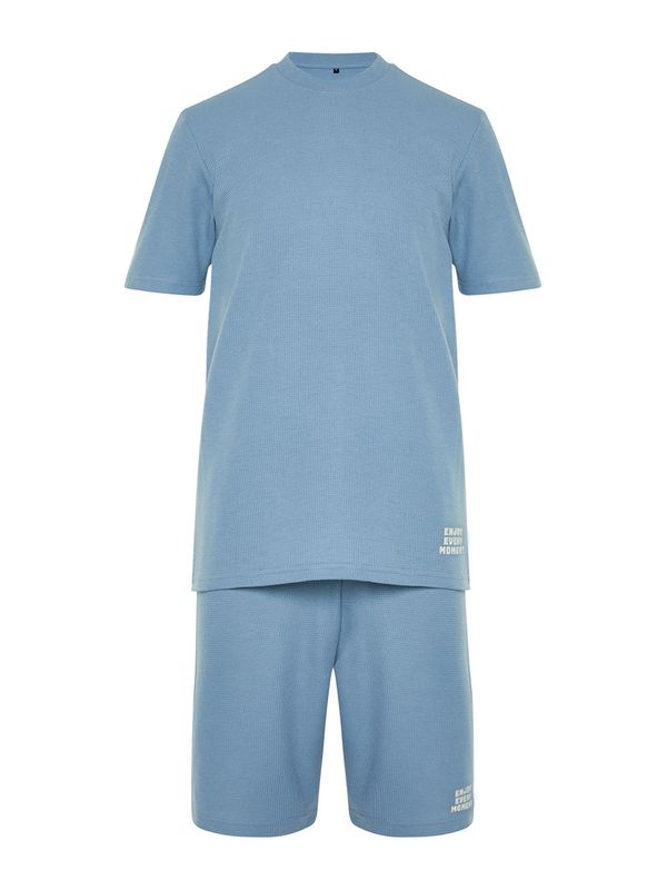 Trendyol Trendyol Kratka pidžama  svijetloplava
