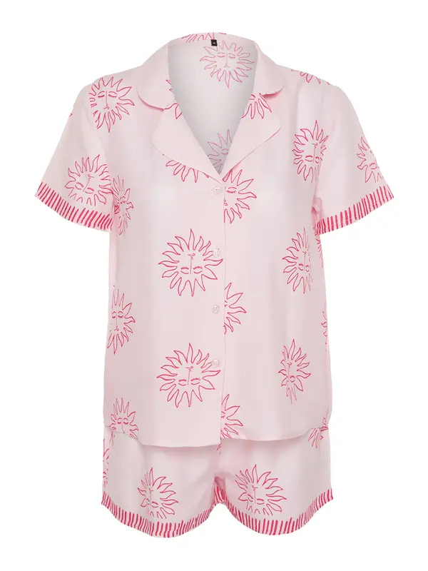 Trendyol Trendyol Kratke hlače za spavanje  roza / rosé