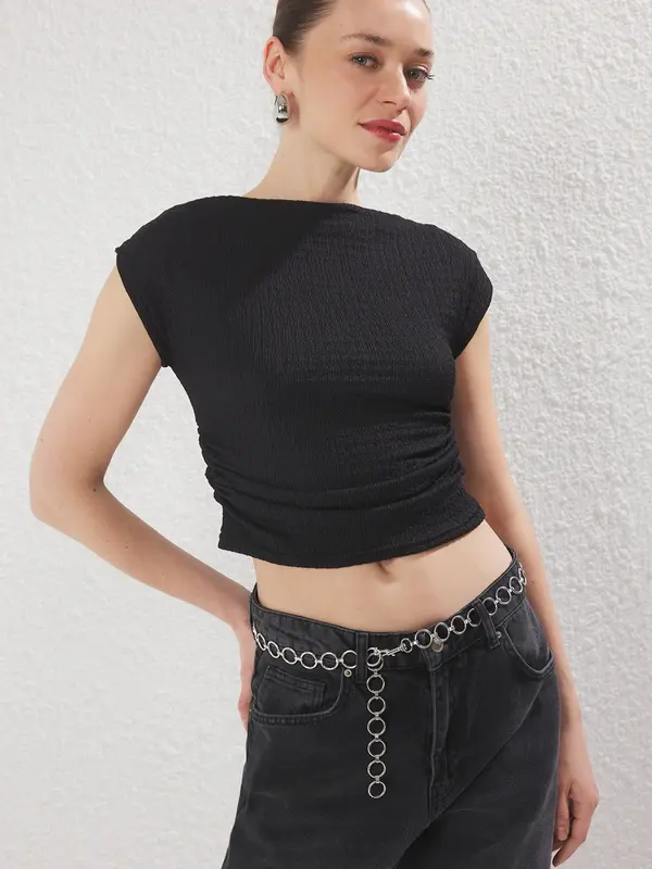Trendyol Trendyol Majica  crna